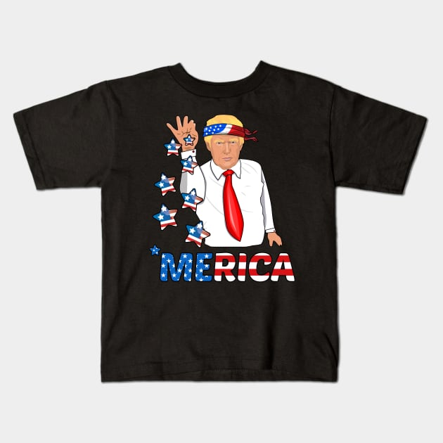 Trump Bae 'Merica 2020 Kids T-Shirt by Rebrand